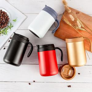 볼륨 스텐머그 보온보냉 텀블러 500ml 이중 안전한 커피잔 편리한 진공 물컵