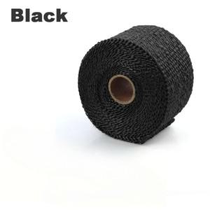 배기 50mm  5m 배기관 절연 열 열 랩 롤 절연 면화 바나나 천 오토바이 유리 섬유 열 실드 테이프