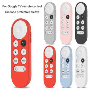 크롬캐스트 Google TV 원격 제어용 실리콘 보호 케이스 2020용 소프트 충격 방지 분실 커버
