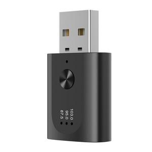 차량용 송신기 리시버 블루투스 호환 핸즈프리 통화 미니 USB 전원 자동차 키트, 무선 오디오, FM 라디오 M