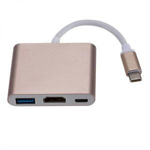 모니터연결케이블 연결선 1080P USB C to HDMI 호환 3 in 1 케이블 컨버터 화웨이 31 썬더볼트 스위치