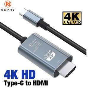 모니터연결케이블 연결선 HDMI 프로젝션 케이블 USB C-HDMI 2m 4K 고화질 어댑터 휴대폰 스마트폰 연결 TV