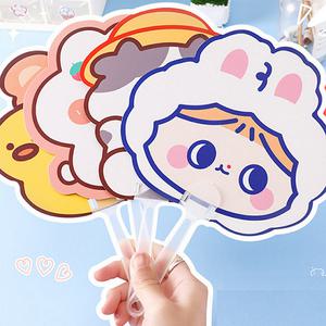 10종 캐릭터 동물 단체선물 여름 부채 opp개별포장 미니 판촉 휴대용 손 귀여운 플라스틱