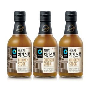 쉐프의 치킨스톡 340g 3개