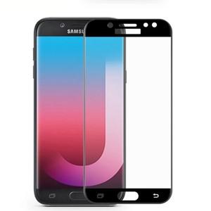 전체 접착제 커버 강화 유리 삼성 갤럭시 J7 2017 화면 보호기 필름 프로 J730F