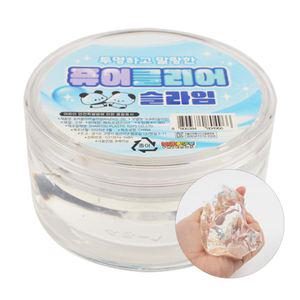 퓨어 클리어 슬라임 1p 스트레스해소 투명 흰색