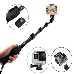 Yunteng 1288 블루투스 확장형 셀카봉 삼각대, 휴대용 Yt-1288 모노포드, 미 Yi Gopro Sj4000 아이폰 카메