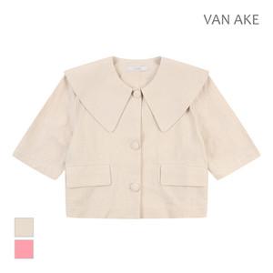 [반에이크] 빅카라 린넨 반팔자켓_VB36JKQ302Z