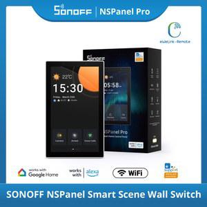 SONOFF NSPanel Pro 120 스마트 홈 컨트롤패널 터치 스크린 Zigbee3.0 게이트웨이 음성 제어 Alexa 구글 Matter ewlink