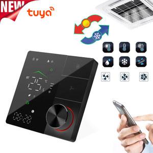 구글 홈을위한 손잡이 온도 조절기 Tuya 에어컨 Alexa WIFI 스마트 중앙 실내 조절 가능한 디지털