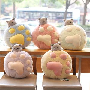 귀여운 담요 고양이발바닥 세트 쿠션 심쿵마켓