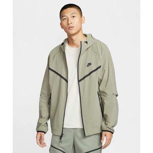 [매장정품] 나이키 NIKE 테크 바람막이 윈드러너 우븐 풀집 재킷 M - 라이트 아미블랙 / HM7152-320