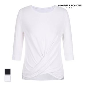 [마레몬떼] 밑단셔링 티셔츠_M235MTS35P0