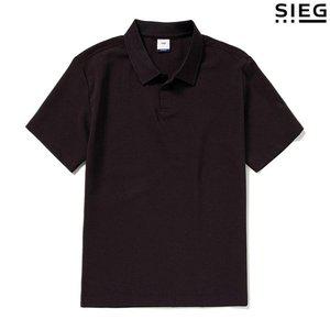 갤러리아 지이크 SS 카키 릴렉스 핏 카라 반팔 티셔츠 PEIBD8803