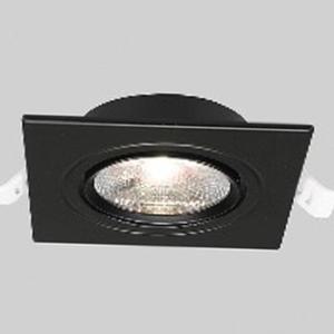 LED MR16 사각 멀티 매입등 1구 COB 8W 블랙 주백색