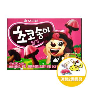 오리온 초코송이 딸기 45gx14개(반박스)+키링2종