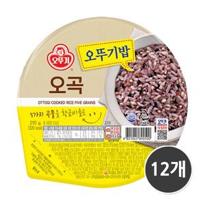 오뚜기 맛있는 오뚜기밥 오곡 210g 12개