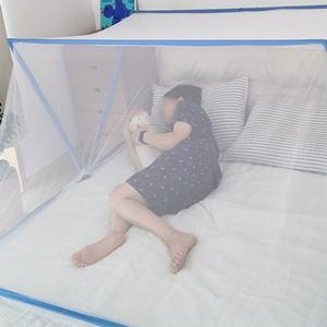 원터치 1초 폴딩 모기장 초간편 설치 캠핑 차박 등산 아이방 싱글 퀸