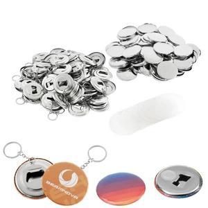 휴대용 병따개용 DIY 배지 재료 열쇠 고리 냉장고 자석 제작 58mm 단추 메이커 기계 부품 50 개