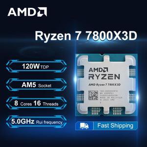 AMD Ryzen 7 7800X3D 4.2GHz 8코어 16스레드 프로세서 120W 5NM L3=96M DDR5 소켓 팬 없음