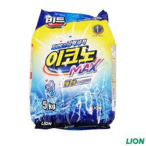 비트 찬물전용 이코노 MAX 5KG 파우치 찬물전용세제 세탁가루세제 찬물세제가루