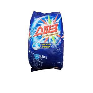 스파크 가루세제 5.5KG 일반용 리필 1EA 세탁세제 업소용 가루비누