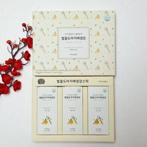 아트박스/예천 박덕근벌꿀 목건강에 좋은 벌꿀도라지배생강스틱선물세트