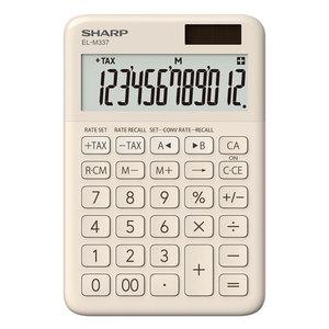 샤프 정품 일반용계산기 EL-M337 베이지 다중변환기능 TAX 메모리계산