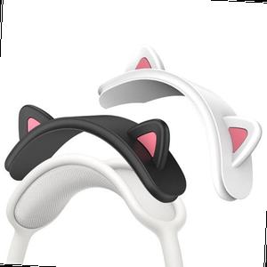 에어팟맥스 전용 고양이 실리콘커버 헤어밴드 AirPods MAX 헤드셋 머리띠 액세서리 케이스