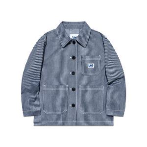 [롯데백화점]리키즈 키즈 워크웨어 스탠다드 핏 데님 자켓 인디고라이트 LK2501IJ02IL
