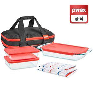 [기타]코렐 파이렉스 베이크웨어 단열 캐리어 포터블 세트