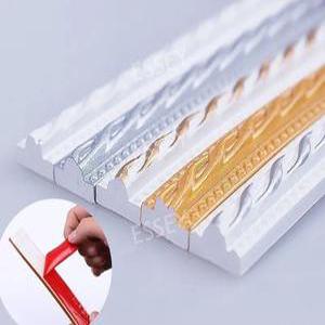 접착식 띠 욕실 거울 몰딩 벽면 천장 PVC 거실 시트지 테두리 3D 리폼