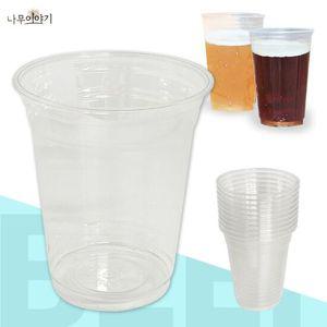 영스타 맥주 주스컵10p 410ml 일회용 투명컵 아이