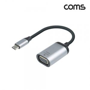 USB 3.1 (Type C) 컨버터(VGA) 변환 케이블20cm Type C(M) to VGA(F) 1080P 60Hz