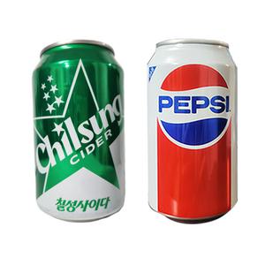 칠성사이다 355mlx24캔(업소용)+펩시콜라 355mlx24캔(업소용)