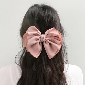 자동 버터플라이 큐빅 헤어핀(핑크) 포인트 머리핀
