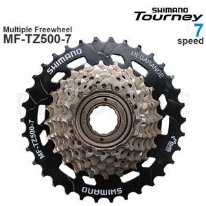 자전거 스프로킷 카세트 시마노 투어니 MF TZ500 TZ31 7V 7 스피드 산악 프리휠 금속 스레드 14 28/34T 부품