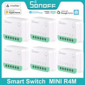 SONOFF MINIR4M Matter Extreme WiFi 스마트 스위치 분리 릴레이 장면 차단기 eWeLink 음성 제어 Alexa 구글 Home Smartthings