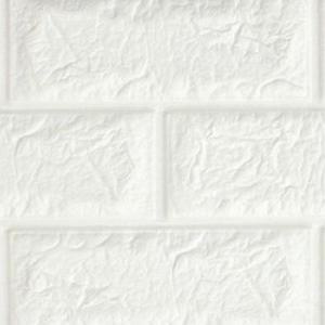 사무실 가정집 실내인테리어 접착식 폼블럭 벽지 화이트 100x220cm 원룸용 DIY용