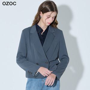 [오조크(OZOC)] 크롭 더블 자켓 (택가격: 179000원)