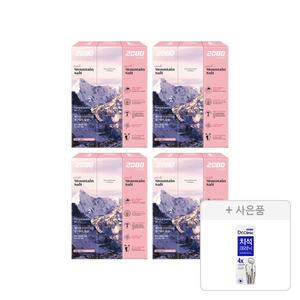 2080 퓨어솔트 치약 핑크 120g, 3입, 4개 +증정(닥터크리닉 치석 치약 50g, 1개)