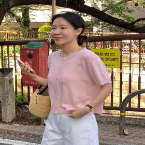 린넨 썸머뚤레아 플라워 하프 가디건 (2color)