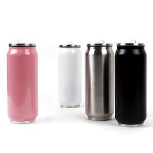 플레인 맥주캔 스트로우 텀블러 500ml/스텐텀블러/보냉병/보온병/보틀/물병/빨대텀블러/판촉/인쇄/답례품