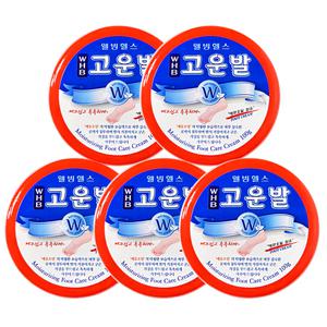 웰빙헬스 WHB 고운발 크림 100g 5개 관리 풋크림 에뮤오일 발각질