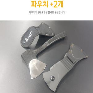 손도끼 캠핑 레저 아웃도어 벌목 장작 275MM 고급파우치 2개포함 JEEP 1001