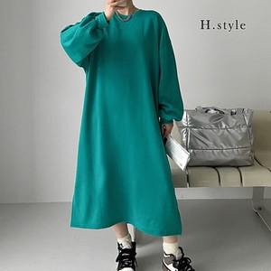 H스타일OP기모구름박스롱원피스 겨울 OPS 원피스