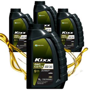 킥스 파오 5W30 디젤 합성 엔진오일 1L x4개 C2/C3