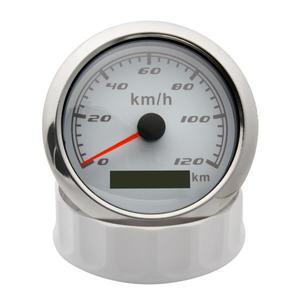 보트 자동차 모터 요트에 대 한 GPS 안테나와 85mm 속도계 30kmh 30MPH 30 매듭 빨간색 백라이트 방수 측정