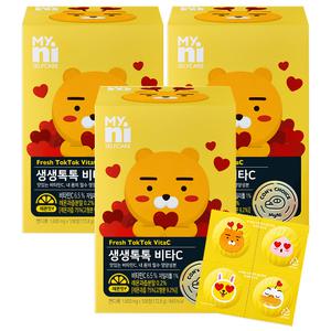 일동제약 마이니 생생톡톡 비타C 1.6g 324정 3Box  맛있는 비타민씨 레몬맛 캔디류 츄어블정