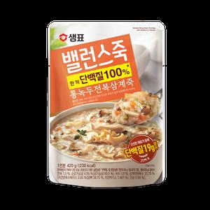 샘표 밸런스죽 통녹두전복삼계죽 420g